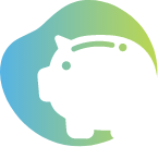 Animated piggy bank icon